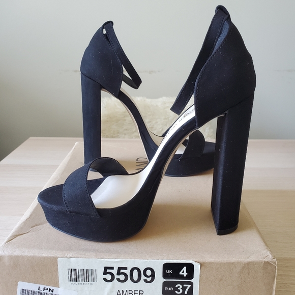 River Island Shoes - River Island Amber Black Ankle Strap Platforms NWB